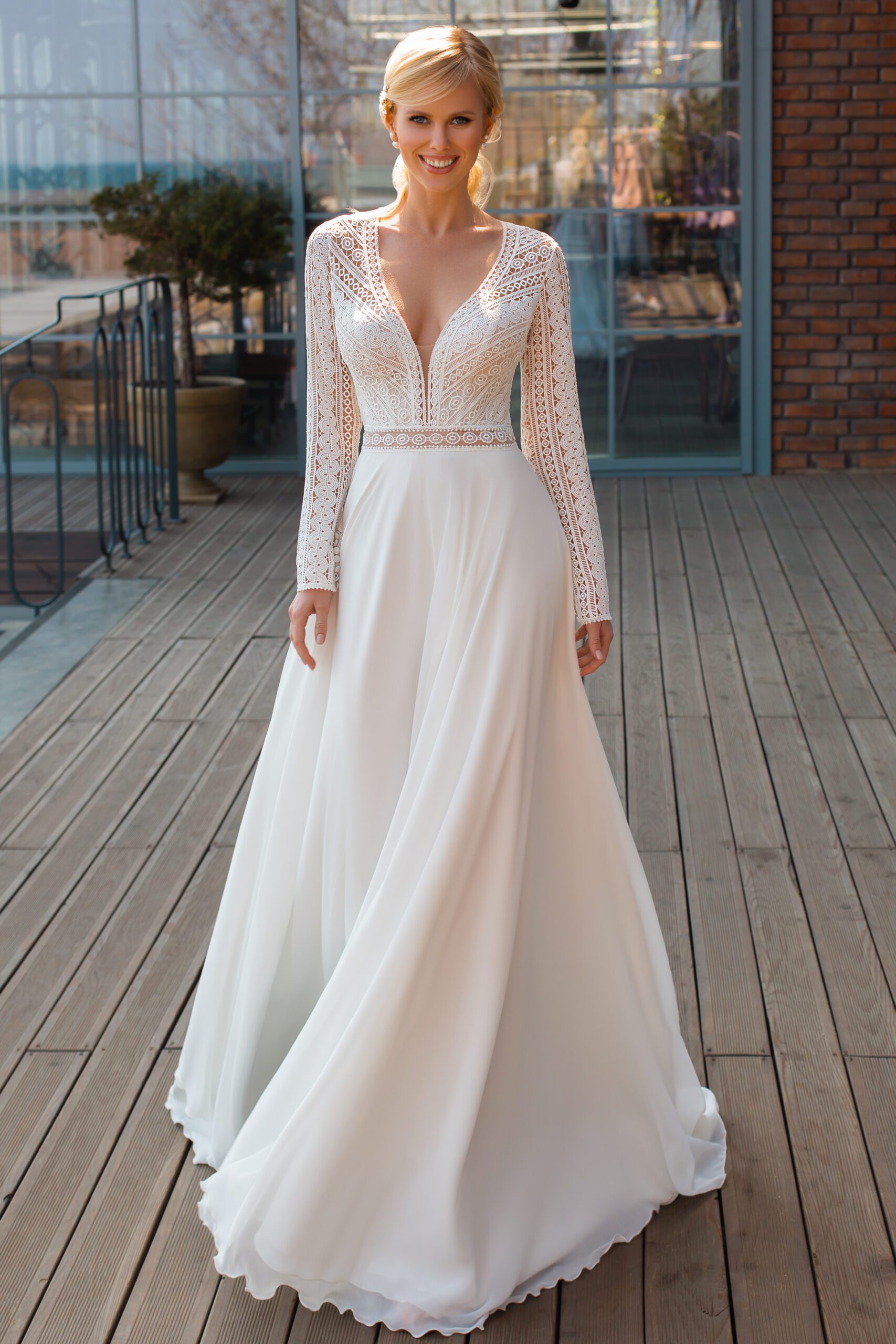 ODELE_2 Boho Hochzeitskleid